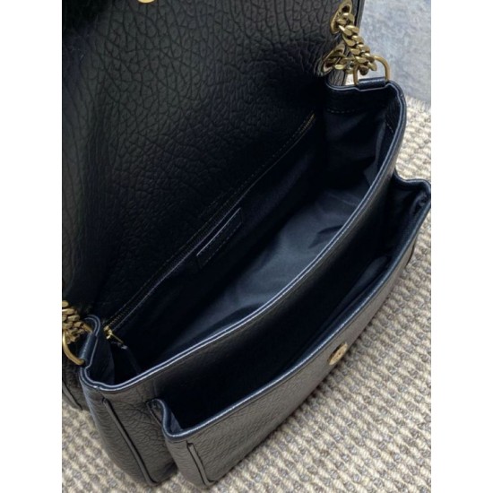 Replica borse griffate a spalla YSL Saint Laurent Niki Media/Grande pelle di agnello grana nero Imitazioni Replica borse griffate a spalla YSL Saint Laurent Niki Media/Grande pelle di agnello grana nero