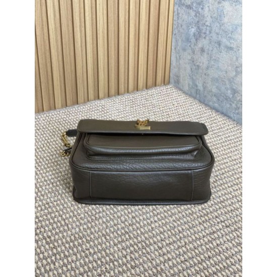Replica Borsa a spalla YSL Saint Laurent Niki Media/Grande pelle di agnello grana caffè leggero Imitazioni Replica Borsa a spalla YSL Saint Laurent Niki Media/Grande pelle di agnello grana caffè leggero