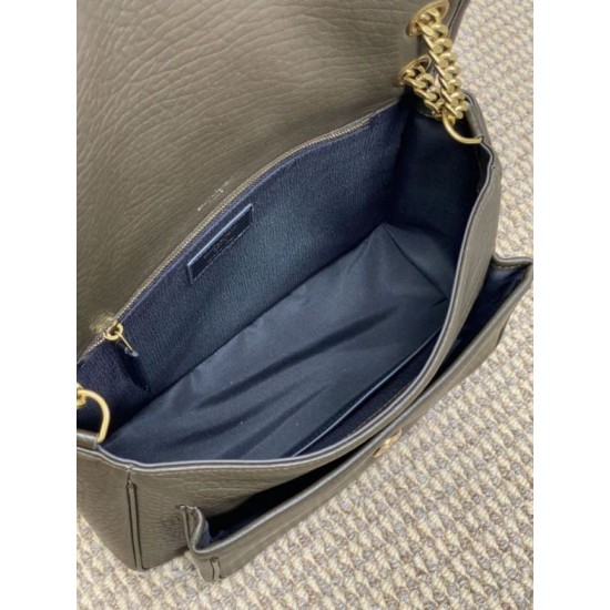 Replica Borsa a spalla YSL Saint Laurent Niki Media/Grande pelle di agnello grana caffè leggero Imitazioni Replica Borsa a spalla YSL Saint Laurent Niki Media/Grande pelle di agnello grana caffè leggero