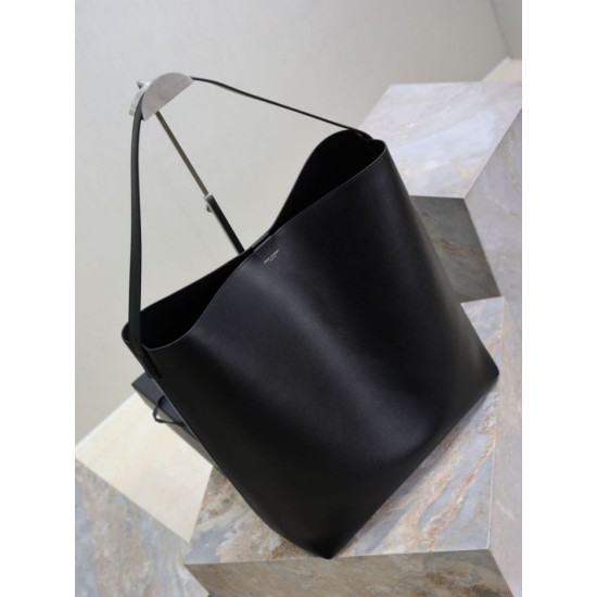 Replica Borsa hobo YSL Saint Laurent Bold pelle liscia Nero Imitazioni Replica Borsa hobo YSL Saint Laurent Bold pelle liscia Nero