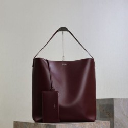 Replica Borse  Alta Qualità hobo YSL Saint Laurent Bold pelle liscia Marrone