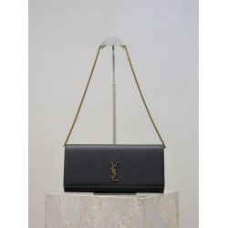 Pochette Kate YSL Saint Laurent pelle martellata nero