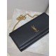 Replica Pochette Kate YSL Saint Laurent pelle martellata nero Imitazioni Replica Pochette Kate YSL Saint Laurent pelle martellata nero