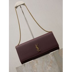 Pochette Kate YSL Saint Laurent pelle martellata Marrone Pochette Kate YSL Saint Laurent pelle martellata Marrone