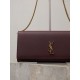 Replica Pochette Kate YSL Saint Laurent pelle martellata Marrone Imitazioni Replica Pochette Kate YSL Saint Laurent pelle martellata Marrone