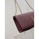 Replica Pochette Kate YSL Saint Laurent pelle martellata Marrone Imitazioni Replica Pochette Kate YSL Saint Laurent pelle martellata Marrone