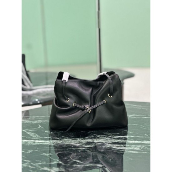 Replica Borsa a spalla Prada Dada piccola in nappa nera Imitazioni Replica Borsa a spalla Prada Dada piccola in nappa nera