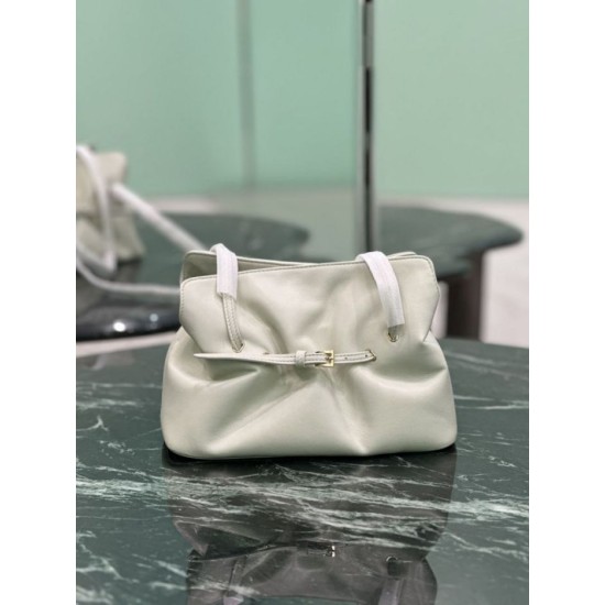 Replica Borsa a spalla Prada Dada piccola in nappa beige