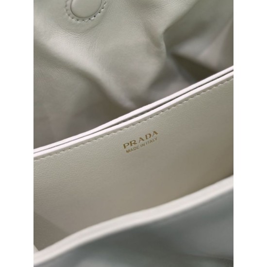 Replica Borsa a spalla Prada Dada piccola in nappa beige