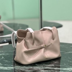 Replica Borse Imitazioni a spalla Prada Dada piccola in nappa rosa