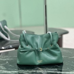 Replica Borsa  1:1 a spalla Prada Dada piccola in nappa verde