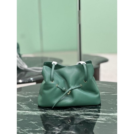 Replica Borsa 1:1 a spalla Prada Dada piccola in nappa verde Imitazioni Replica Borsa 1:1 a spalla Prada Dada piccola in nappa verde