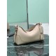 Replica Borsa a tracolla grande Prada Aimée 1BC280 pelle di cervo beige Imitazioni Replica Borsa a tracolla grande Prada Aimée 1BC280 pelle di cervo beige