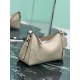 Replica Borsa a tracolla grande Prada Aimée 1BC280 pelle di cervo beige Imitazioni Replica Borsa a tracolla grande Prada Aimée 1BC280 pelle di cervo beige