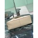 Replica Borsa a tracolla grande Prada Aimée 1BC280 pelle di cervo beige Imitazioni Replica Borsa a tracolla grande Prada Aimée 1BC280 pelle di cervo beige