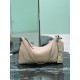 Replica Borsa a tracolla grande Prada Aimée 1BC280 pelle di cervo beige Imitazioni Replica Borsa a tracolla grande Prada Aimée 1BC280 pelle di cervo beige