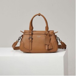Replica Borsa a mano grande Prada 1BG604 Marrone
