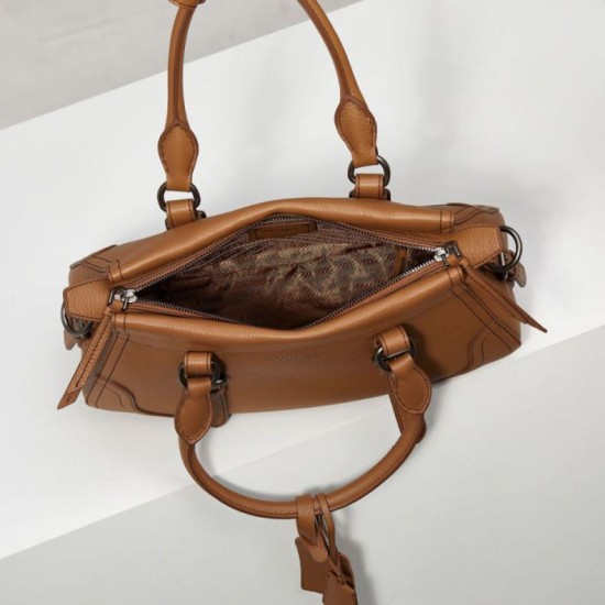 Replica Borsa a mano grande Prada 1BG604 Marrone