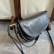 Replica Borse Celine Halfmoon Soft Triomphe morbida pelle di agnello lucida Nera Imitazioni Replica Borse Celine Halfmoon Soft Triomphe morbida pelle di agnello lucida Nera