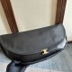 Replica Borse Celine Halfmoon Soft Triomphe morbida pelle di agnello lucida Nera Imitazioni Replica Borse Celine Halfmoon Soft Triomphe morbida pelle di agnello lucida Nera