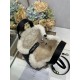 Replica Borsa tote DiorAlps piccola/media Dior Toujours Vertical con impunture Macrocannage e finiture in lana nero