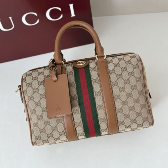 Replica Borse boston media Gucci Ophidia 857595 Marrone Imitazioni Replica Borse boston media Gucci Ophidia 857595 Marrone