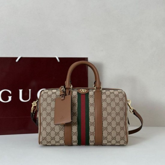 Replica Borse boston media Gucci Ophidia 857595 Marrone Imitazioni Replica Borse boston media Gucci Ophidia 857595 Marrone