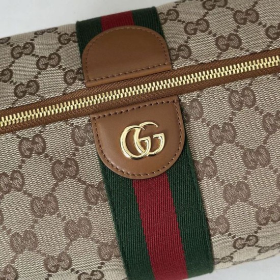 Replica Borse media Gucci Vanity con manico superiore 857799 Marrone Imitazioni Replica Borse media Gucci Vanity con manico superiore 857799 Marrone