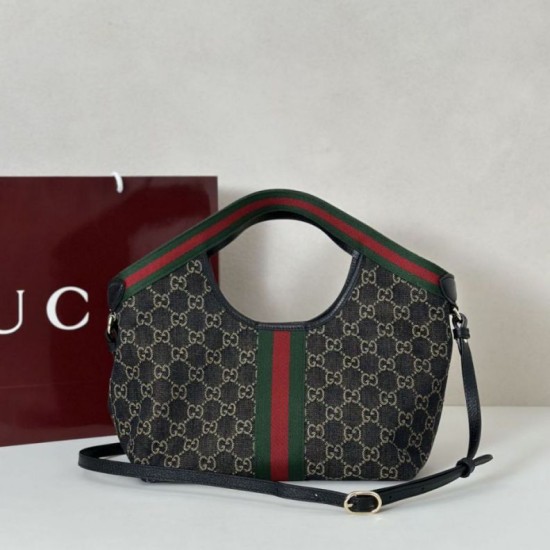 Replica Borsa 1:1 tote piccola Gucci Giglio 860845 nera/bianca Imitazioni Replica Borsa 1:1 tote piccola Gucci Giglio 860845 nera/bianca