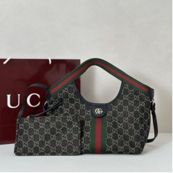 Replica Borsa  1:1 tote piccola Gucci Giglio 860845 nera/bianca