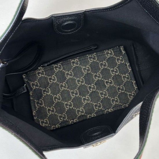 Replica Borsa 1:1 tote piccola Gucci Giglio 860845 nera/bianca Imitazioni Replica Borsa 1:1 tote piccola Gucci Giglio 860845 nera/bianca