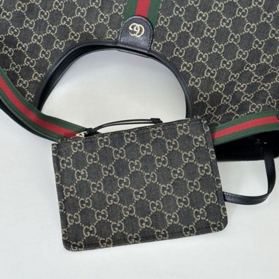Replica Borsa tote grande Gucci Giglio 853971 bianco/nero