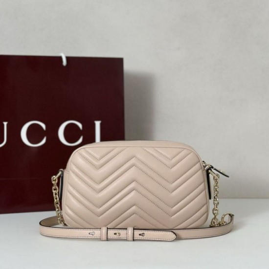Replica Gucci 855273 GG Marmont borsa piccola per fotocamera rosa Imitazioni Replica Gucci 855273 GG Marmont borsa piccola per fotocamera rosa