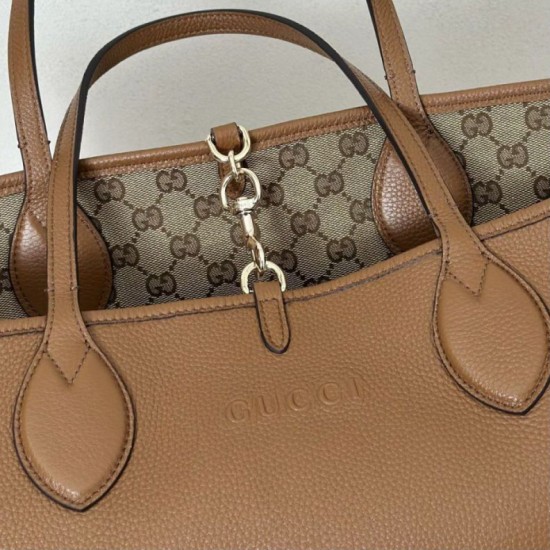 Replica Gucci 839112 Totissima borsa grande tote reversibile marrone Imitazioni Replica Gucci 839112 Totissima borsa grande tote reversibile marrone