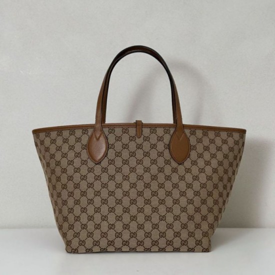 Replica Gucci 839112 Totissima borsa grande tote reversibile marrone Imitazioni Replica Gucci 839112 Totissima borsa grande tote reversibile marrone