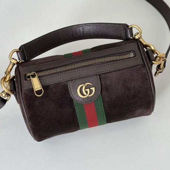 Replica Gucci 846869 Mini borsa Ophidia scamosciato marron Imitazioni Replica Gucci 846869 Mini borsa Ophidia scamosciato marron