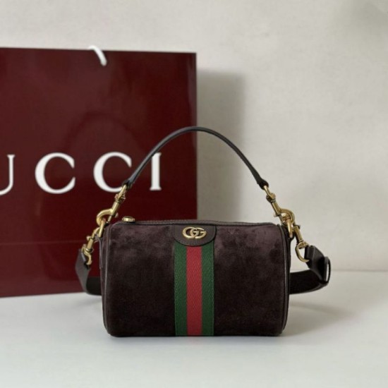 Replica Gucci 846869 Mini borsa Ophidia scamosciato marron Imitazioni Replica Gucci 846869 Mini borsa Ophidia scamosciato marron