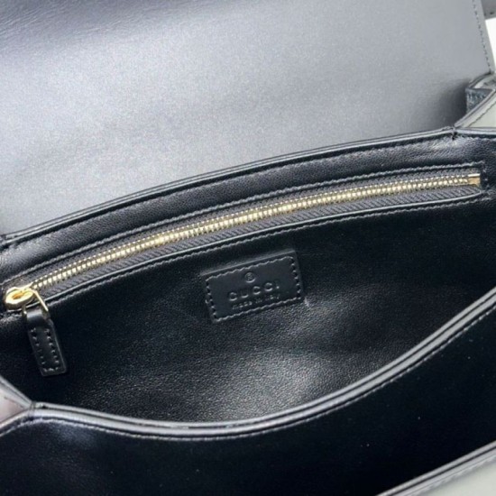 Replica Borsa a tracolla piccola Siena Gucci 846705 Nero Imitazioni Replica Borsa a tracolla piccola Siena Gucci 846705 Nero