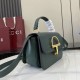 Replica Borsa piccola con manico Gucci Siena 855536 verde Imitazioni Replica Borsa piccola con manico Gucci Siena 855536 verde
