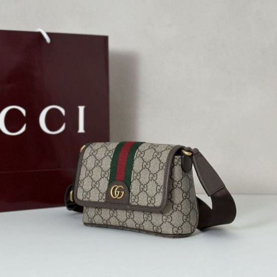 Replica Mini borsa a tracolla Gucci Ophidia 838599 marrone Imitazioni Replica Mini borsa a tracolla Gucci Ophidia 838599 marrone