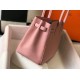 Riproduzione Fedele Borsa Hermes rosa Clemence Birkin 30 cm GHW imitazioni