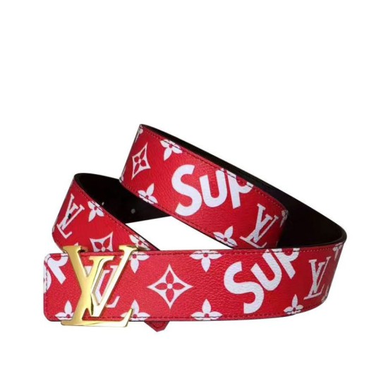 Cintura X Supreme con motivo monogram Rosso Cintura X Supreme con motivo monogram Rosso