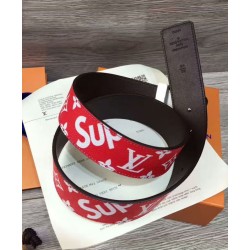 Cintura X Supreme con motivo monogram Rosso Cintura X Supreme con motivo monogram Rosso