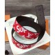 Cintura X Supreme con motivo monogram Rosso Cintura X Supreme con motivo monogram Rosso