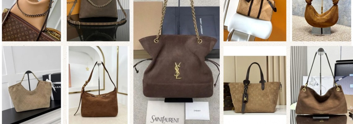 Borse Firmate in Camoscio Marrone 2026: Hobo,a Spalla,Tote,Secchiello e Tracolla