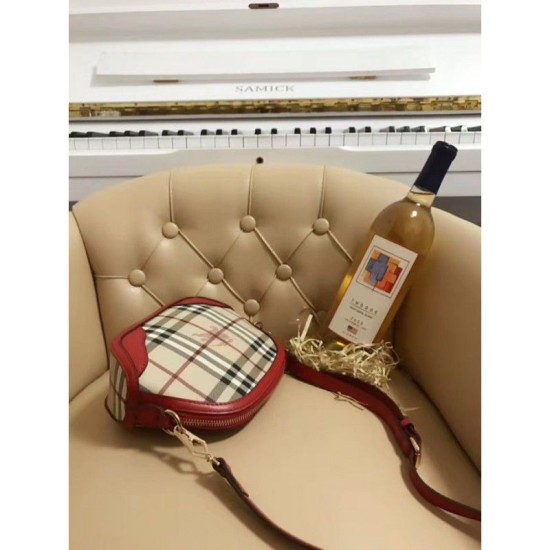 Replica Borsa Mini Haymarket Check Shell rossa Outlet Borsa Mini Haymarket Check Shell rossa imitazioni perfette