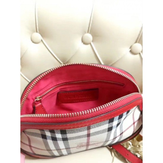 Replica Borsa Mini Haymarket Check Shell rossa Outlet Borsa Mini Haymarket Check Shell rossa imitazioni perfette