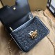 Replica Borsa TB piccola in pelle di agnello con monogramma trapuntato nera Outlet Borsa TB piccola in pelle di agnello con monogramma trapuntato nera imitazioni perfette