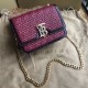 Replica Bora Pari TB piccola in pelle di agnello con monogramma trapuntato rossa Outlet Bora Pari replica TB piccola in pelle di agnello con monogramma trapuntato rossa imitazioni perfette