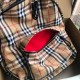 Zaino in nylon con motivo Vintage check marrone imitazioni perfette